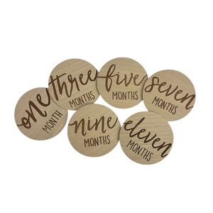 Wooden Monthly Milestone Discs